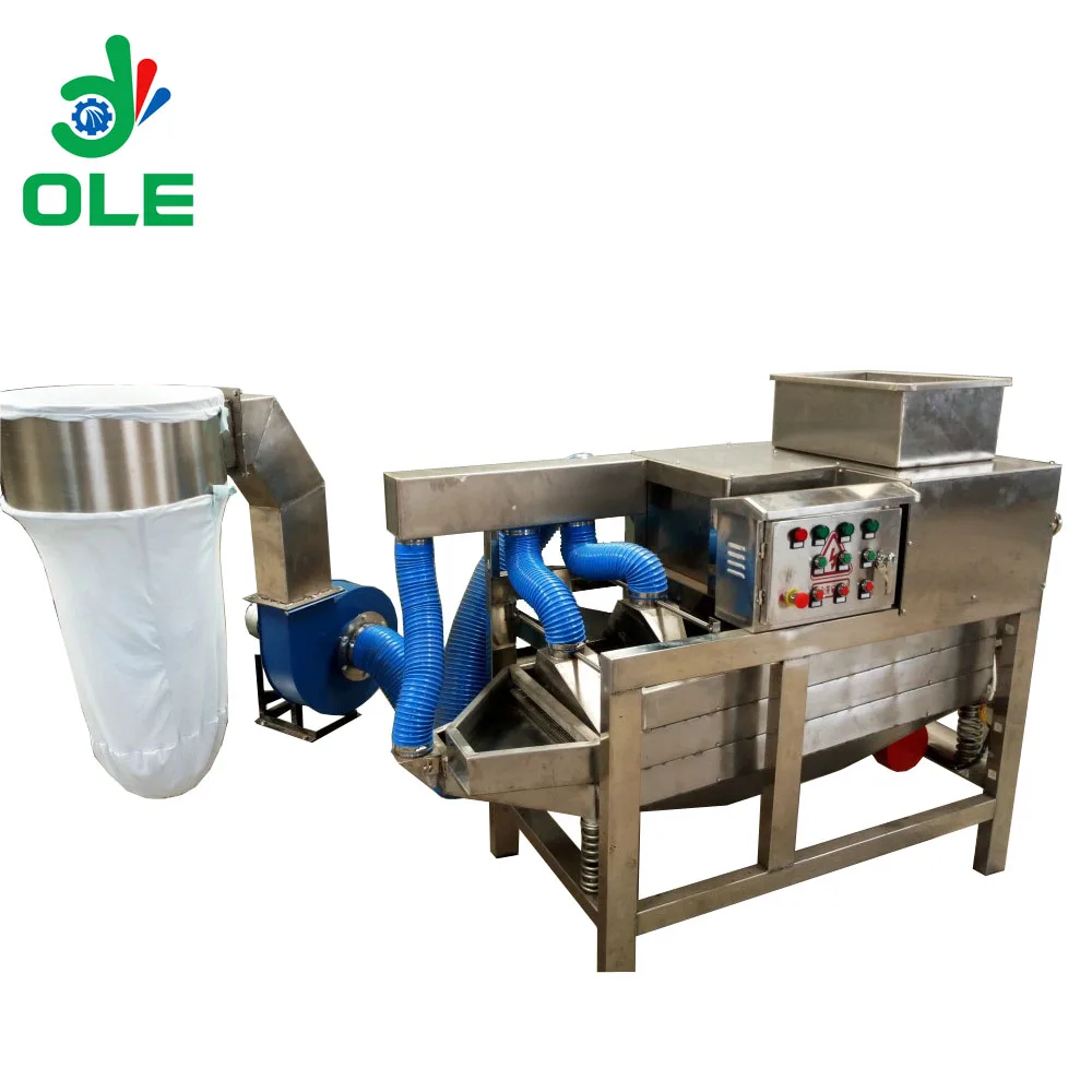 Máquina de descascar grânulos de chocolate 400 kg/h