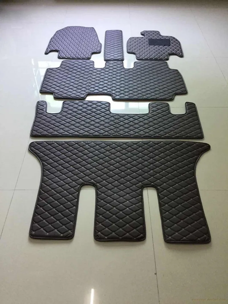 Custom full set car floor mats for Honda Step WGN Stepwgn RG1 RG3 RK1 RK5 RP5 RP8 2021-2005 7 8 seats waterproof carpets