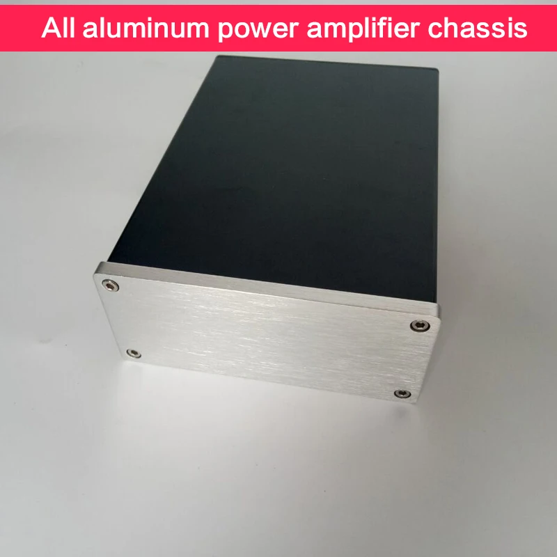 

DIY All-aluminum Power Amplifier Small Chassis 1050 Decoding Case Power Shell Audio Box Amplifier Enclosure 102*50*148mm