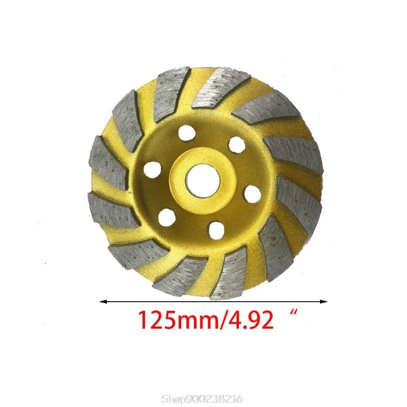 125mm Diamond Grind Cup Segment Grinding Wheel Disc Marble Concrete Granite Stone for Angle Grinder Au26 20 Dropship