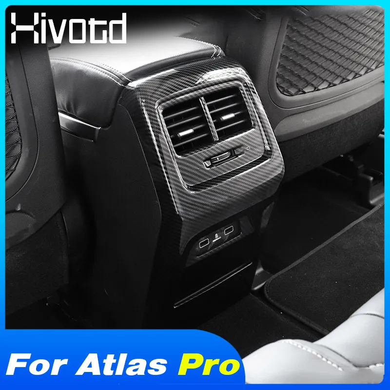 

Armrest Rear Air Outlet Vent Panel Cover Part ABS Frame Car Styling For Azkarra Geely Atlas Boyue Pro Belgee X70 2023 Accessorie
