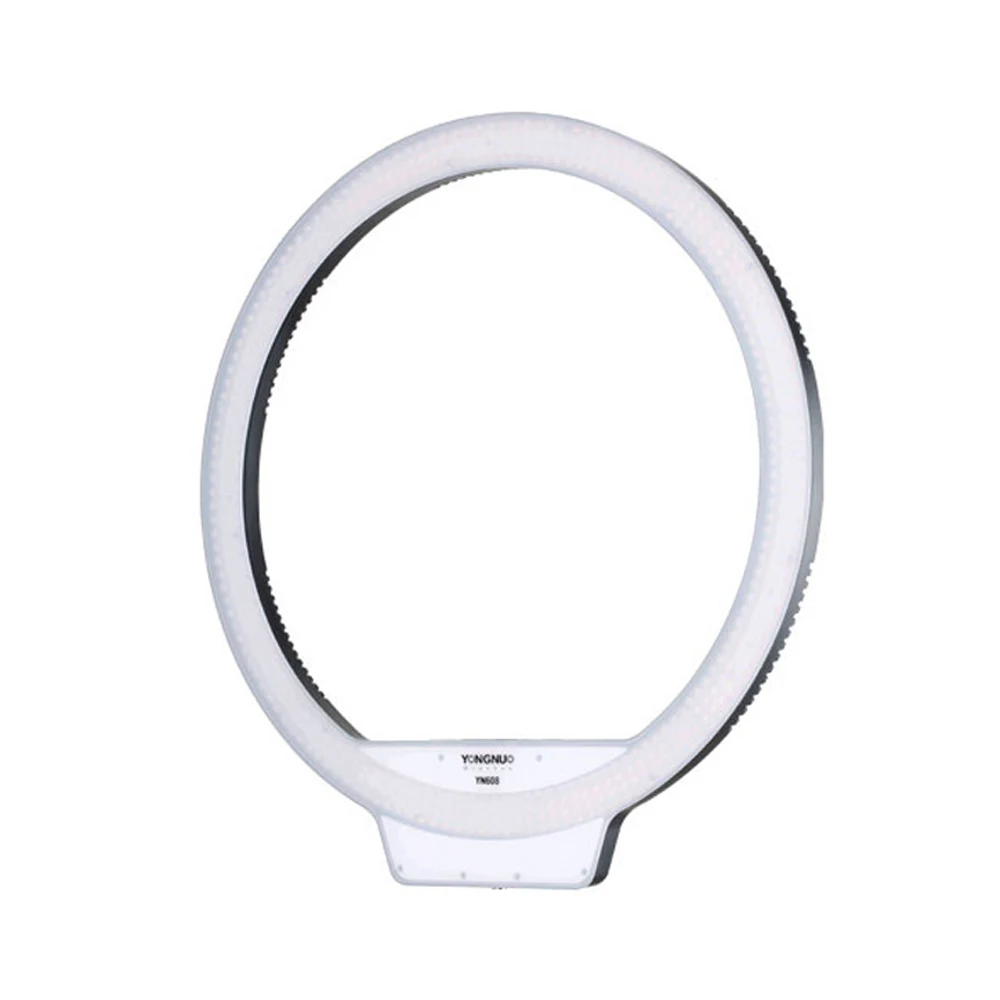 Yongnuo-Anillo de luz Led YN608 bicolor 3200-5500K/blanco 5500K, luz de relleno para Selfie y vídeo, trípode de 2m, iluminación remota inalámbrica en vivo para fotos
