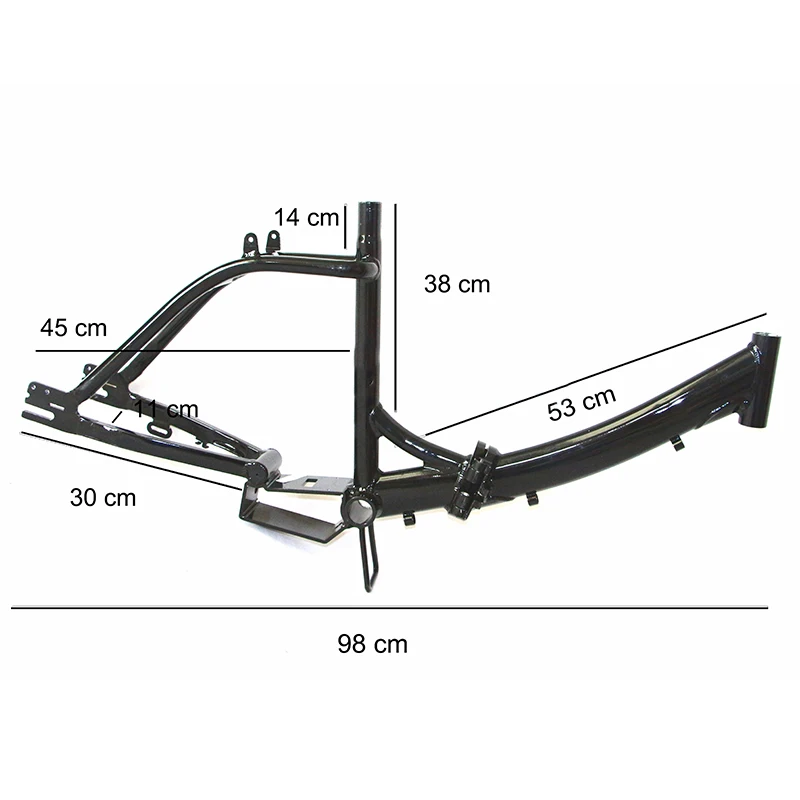 FRA-M20 Hign Quality Bicycle Frame 20 inch Rim Size Foldable Aluminum alloy Cycling Parts Speed Bike Frame Holding brake