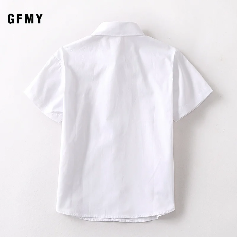 GFMY On Sale Children Boys girls Shirts European and American Style Solid 100% Cotton Kids Shirts For 4-13 year Kid Wear 2021