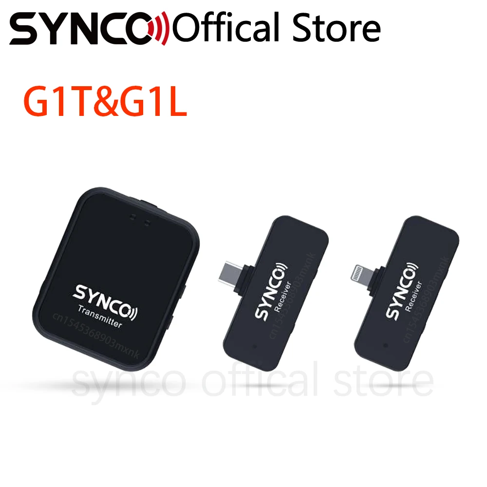 

SYNCO G1 T L G1L G1T Wireless Lavalier Microphone System For iPhone Android Smartphone Type C Lightning mic Video Recording Live