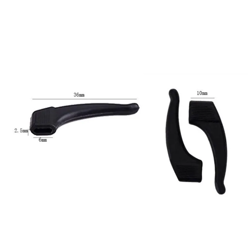 10 pairs Top Quality Silicone Anti-slip Holder For Glasses Accessories White/Black Ear Hook Sports Eyeglass Temple Tip stoppers