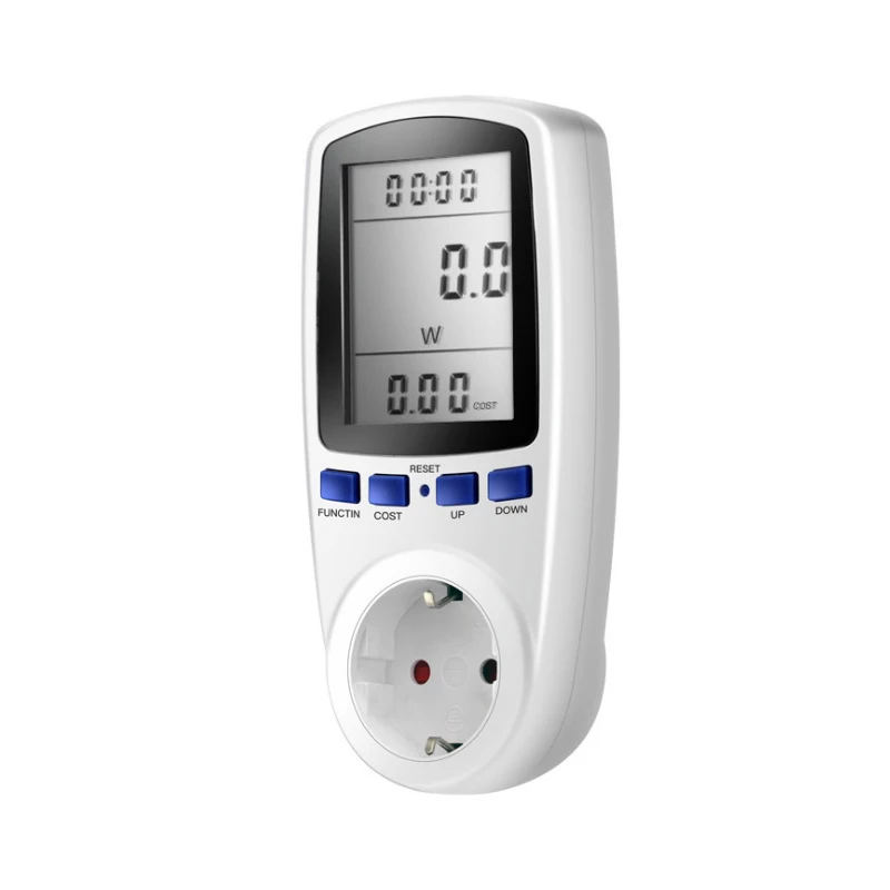 

EU Plug AC Power Meters 230v Digital Voltage Wattmeter Power Consumption Watt Energy Meter Electricity Analyzer Monitor