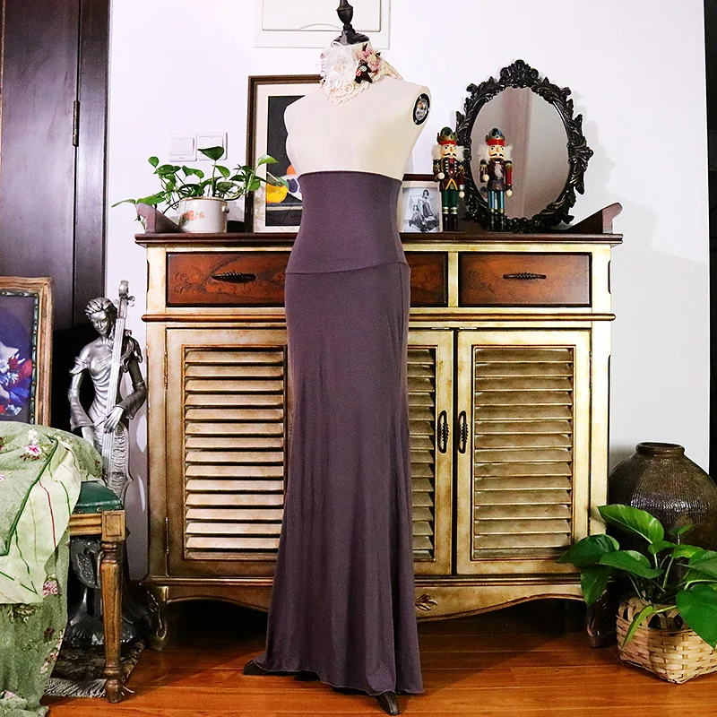 Dress Flamenco Dance Practice Skirt Spanish Wear Women ESS12