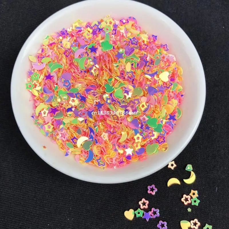 Mixed PVC Glitter Epoxy Resin Mold DIY Filling Art Decoration Shell Peach Heart Star Golden Crystal Sequins Dropship