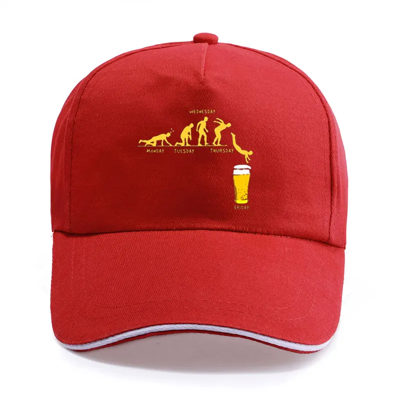 Week Craft Beer Funny Print Baseball Cap Unisex Women Men Casual Cotton Hat Snapback Hats Trucker Caps Sun-Hats Alcohol Drinking