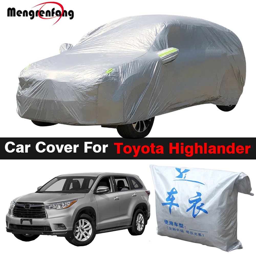 Outdoor Car Cover SUV Anti-UV Sun Shade Snow Rain Ice Protection Dustproof Cover For Toyota Highlander Kluger