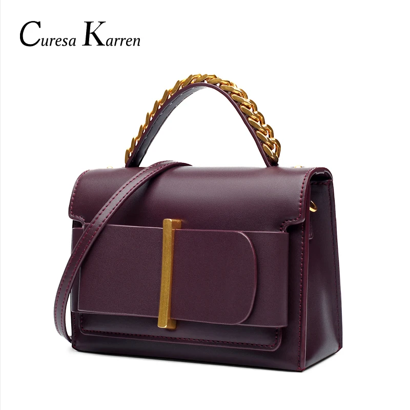 Genuine leather lock bag versatile single-shoulder diagonal straddle envelope bag luxury handbags women bags designer hand bag