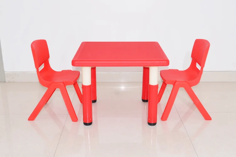 Kindergarten Tables  Plastic Children\'s Small Tables  Baby Games Toys Painting Desk Lifting Square Table