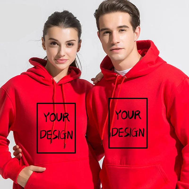 

2021Custom Hoodies Add Your Text Sweatshirt Customized Long Sleeve High Quality Heavy Weight Soft Fleece Tops Hoody