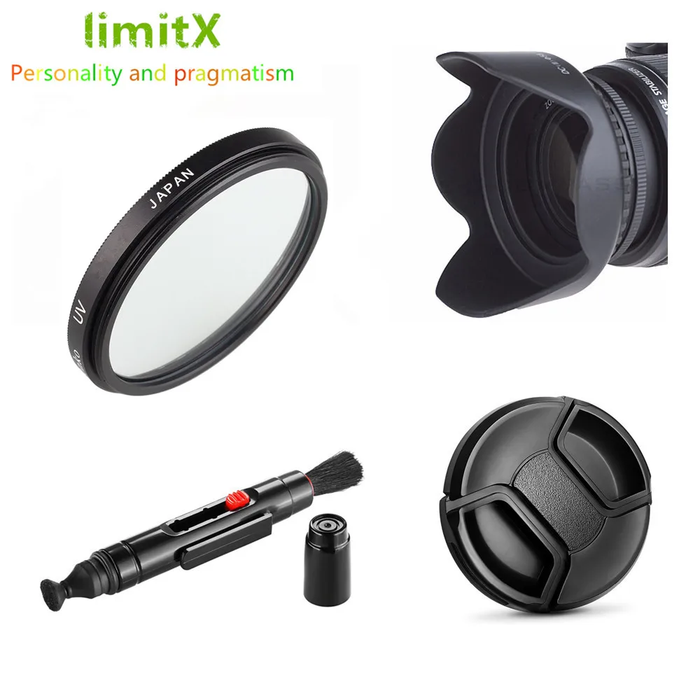 limitX UV フィルター + レンズフードキャップ + クリーニングペン
