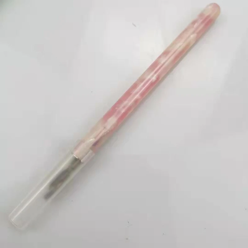 Hand Polished High-end Synthetic Resin Portable Dip Pen Rod With Pen Cap Thin Short Style Easy To Carry