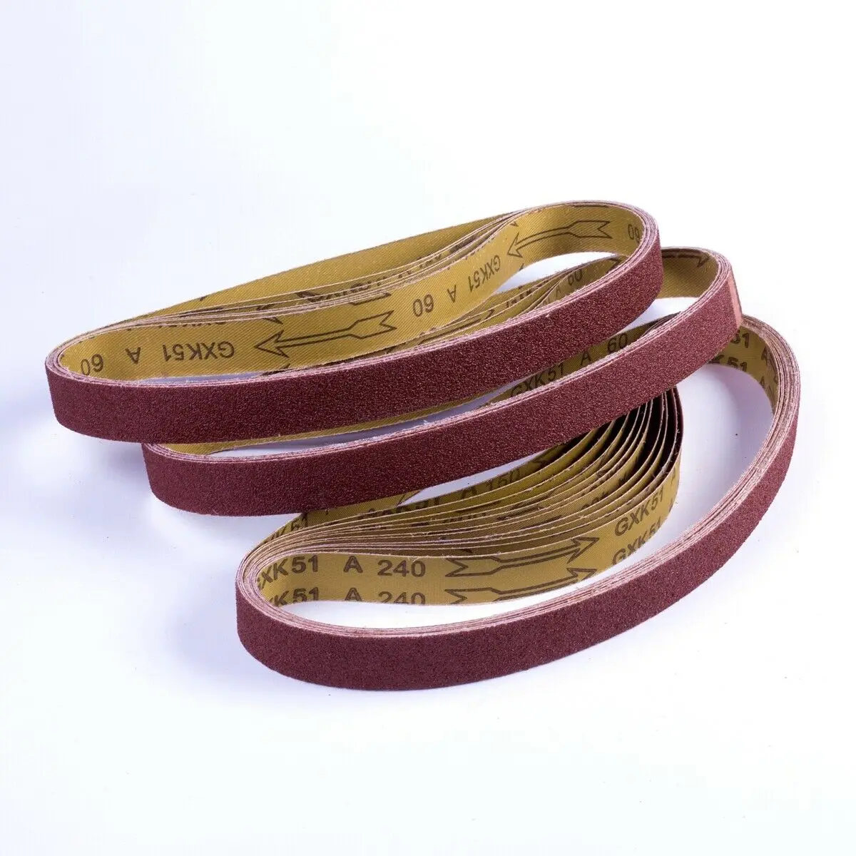 1x42 pollici nastri abrasivi levigatrice a nastro 18 pezzi carta abrasiva a nastro in ossido di alluminio assortiti