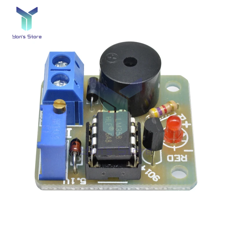 12V Accumulator Storage Battery Low Voltage Undervoltage Overcharge Discharge Sound Alarm Buzzer Detector Protection Board