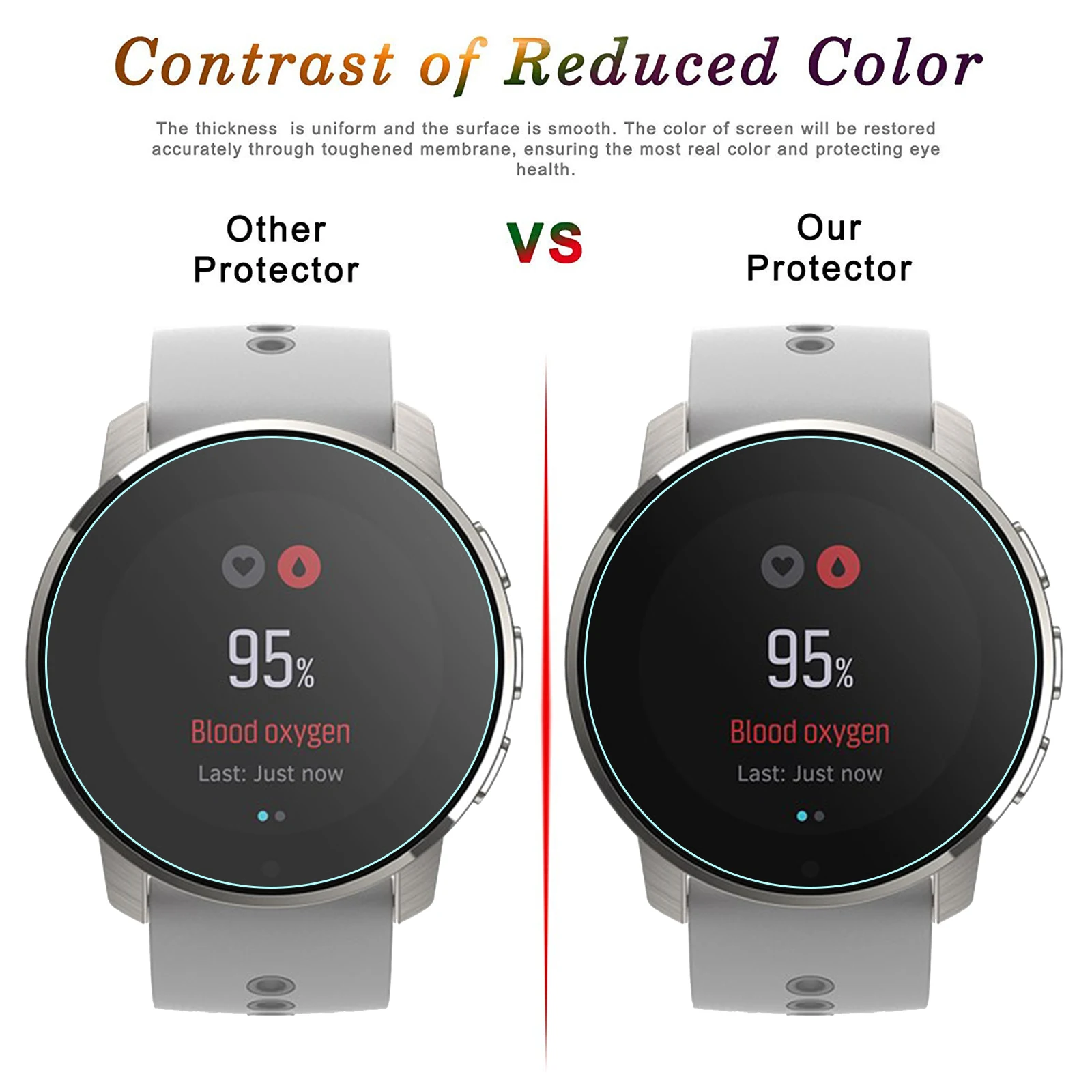 Protecteur d'écran pour montre connectée SUUNTO 9 PEAK, 3 paquets, en verre trempé 9H 2.5D HD, anti-rayures, sans bulles