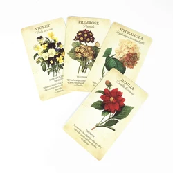 Botanical Inspiration Oracle Cards Full English 45 Cards Deck Tarots Board Game R66E