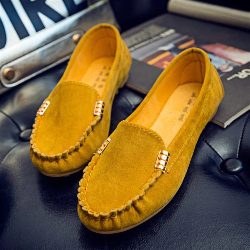 New Women's Casual Flat Shoes Spring and Autumn Flat Loafers Women's Shoes Fashion Non-slip Soft Round-toe Denim Flat Shoes