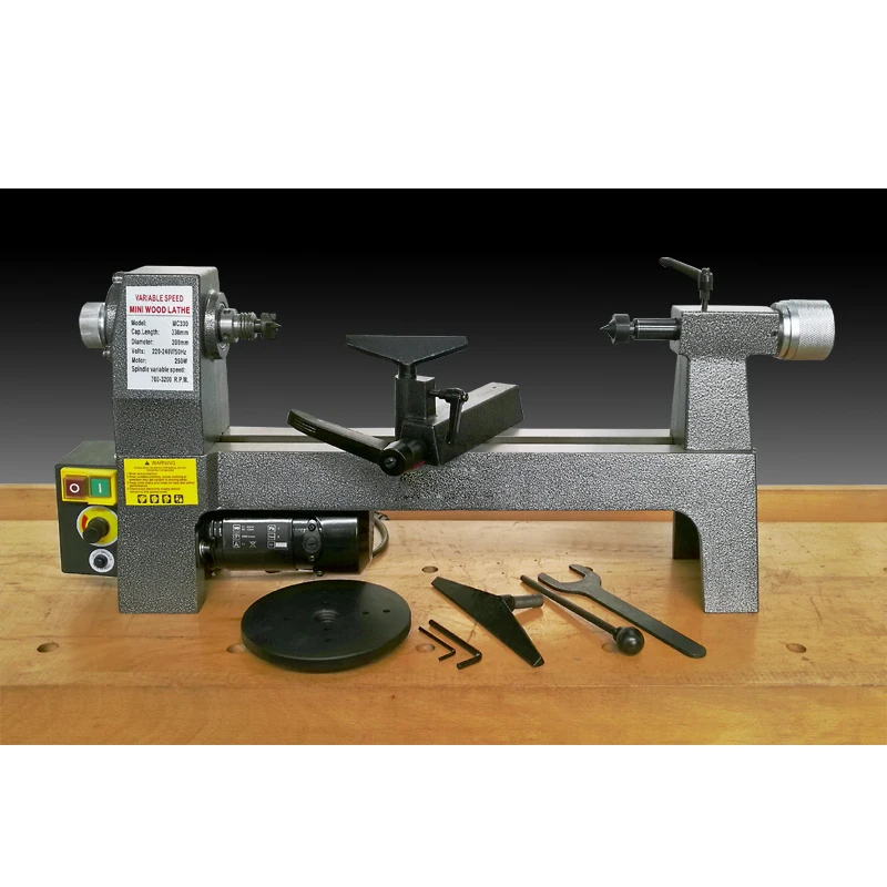 MC330H Full Cast Iron Stepless Speed Lathe/Teaching Lathe/Pen Making Lathe Woodworking Lathe