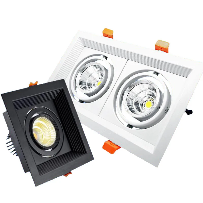 

1pcs High Power COB LED Downlights 10W 20W 30W Surface Mounted Dimmable LED Ceiling Lamps Spot Light Square Rotation AC85-265V