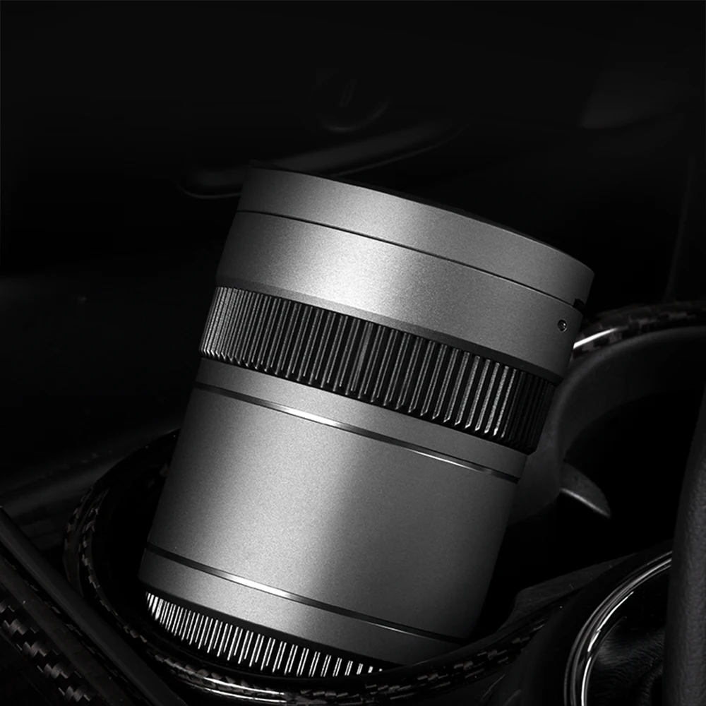 

1X New Ashtray LED Light Cigarette Smoke Holder For Tesla Portable Universal Decoration Styling Car Accessories Multifunction