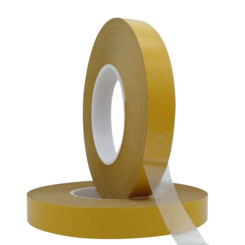 1 rotolo 50m Resistenza Alle Alte Temperature PET Nastro Biadesivo Traccia Trasparente Forte Double-Sided Nastro Adesivo