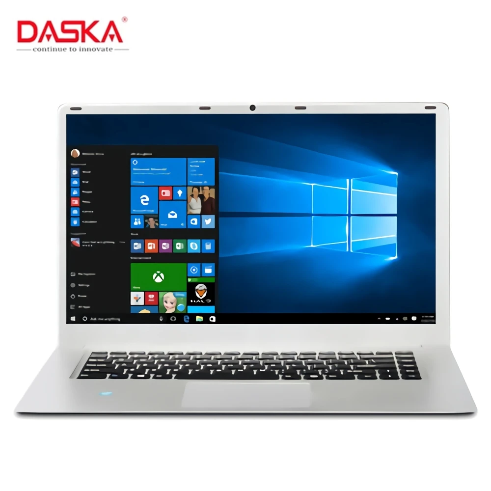 DASKA 15.6 Inch Student Laptop Intel J3455 Quad Core 8GB RAM 128GB 256GB 512GB SSD Notebook IPS 1920x1080 Ordinateurs Portables