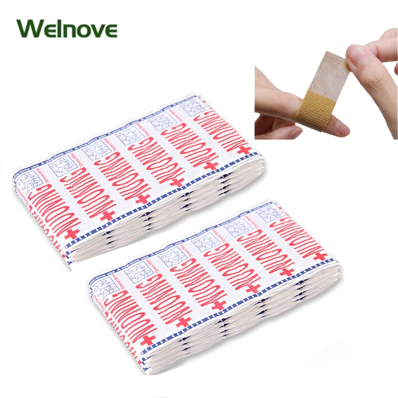 

100/200Pcs Non-Woven Wound Adhesive Plaster Medical Anti-Bacteria Band Aid Bandages Sticker Home Travel First Aid Kit Supplies