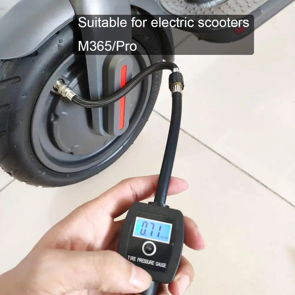 Electric scooter tire pressure detection for XIAOMI M365/Pro mini pump inflation extension tube scooter accessories