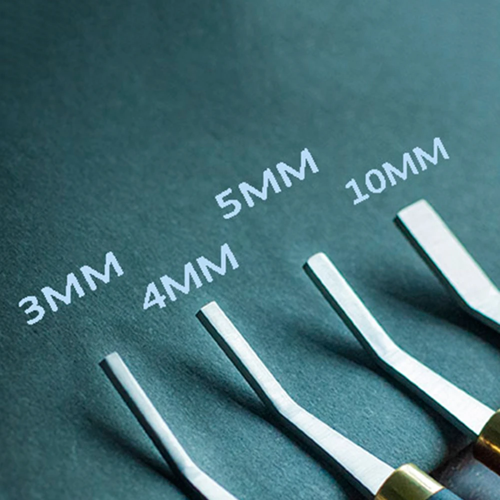 Mango de moldeo por inyección, tratamiento de borde de cuero, pulido de superficie de cuero, cuchillo de Lima rugosa, herramienta de bricolaje, 3/4/5/10mm, 1 pieza