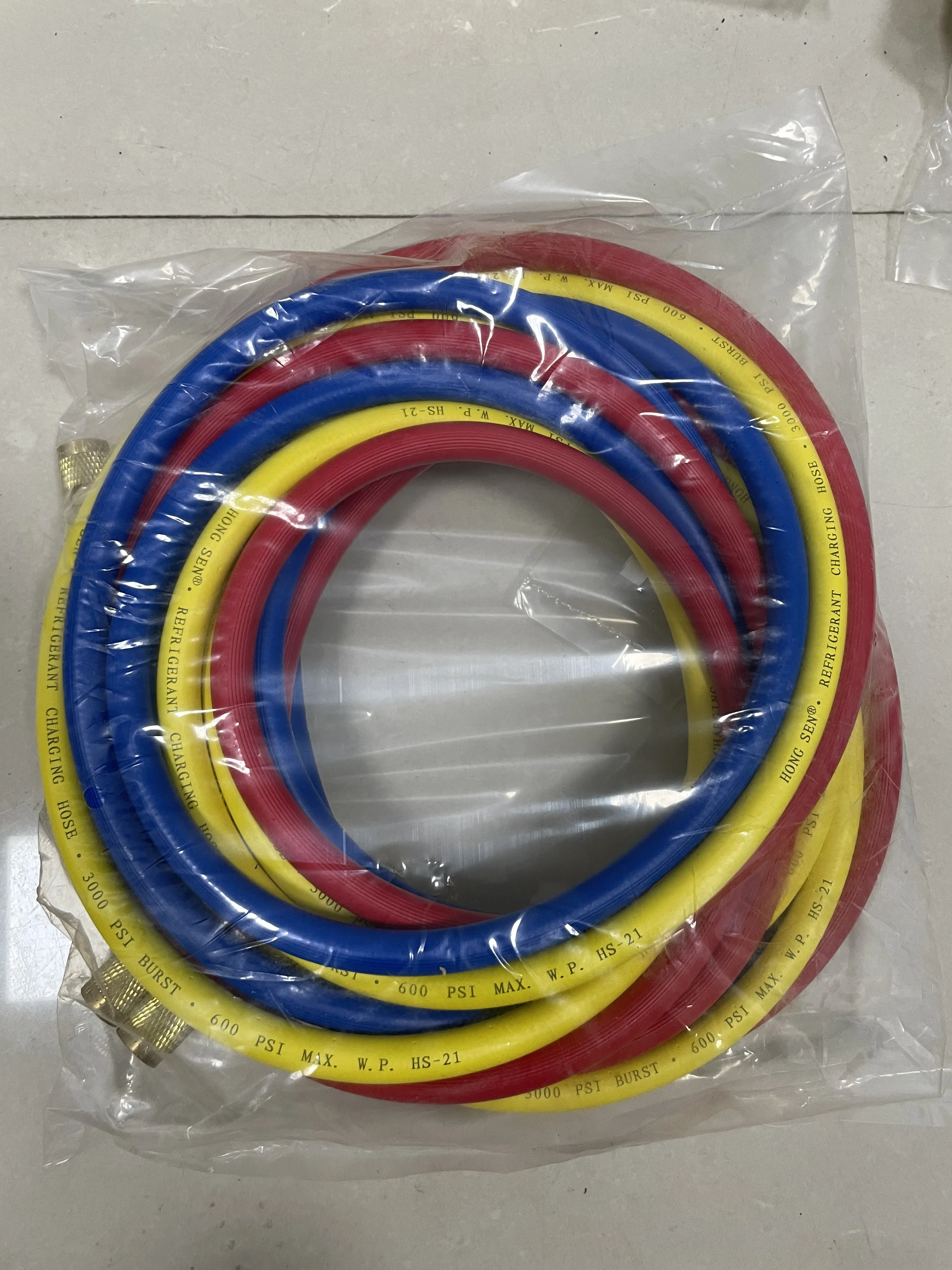 3M HONGSEN Manifold Gauge Hose HS-21 Refrigeration Charging Hose For R22 R134a R404A R407c R502