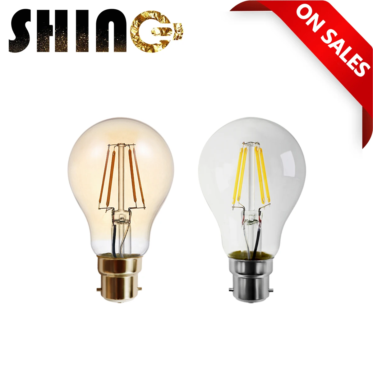 

2021 Focos Retro Filamen Led Bulb A60 6w B22 2700/4000k Energy Saving Light Edison Lamp For Home Office Interior Decoration