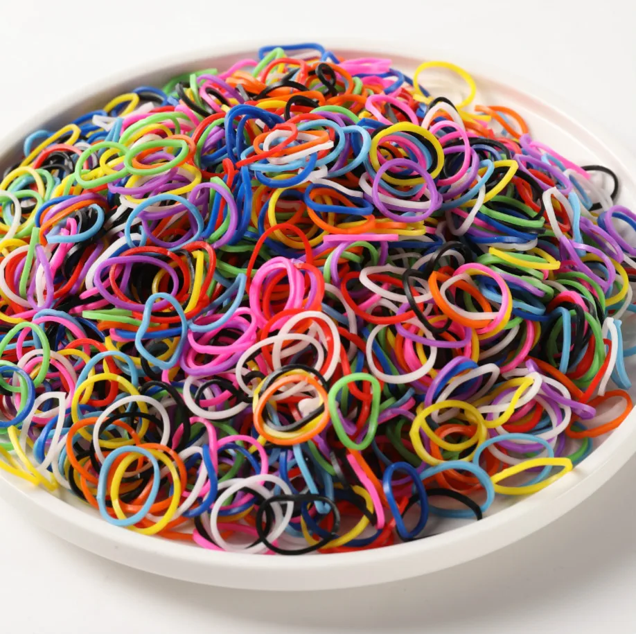 600 Rubber Loom Bands Girl Gift For Children Elastic Band For Weaving Lacing Bracelet Toy Gum Bracelets DIY Material Accessories