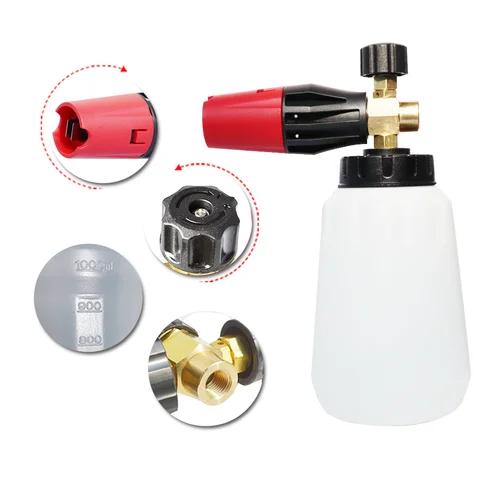 Pressure Washer Foam Cannon Car Washer Snow Foam Lance Car Clean Soap Foam Wash for Karcher Interskol Huter Stihl Parkside 10 best sales snowfoam - №9