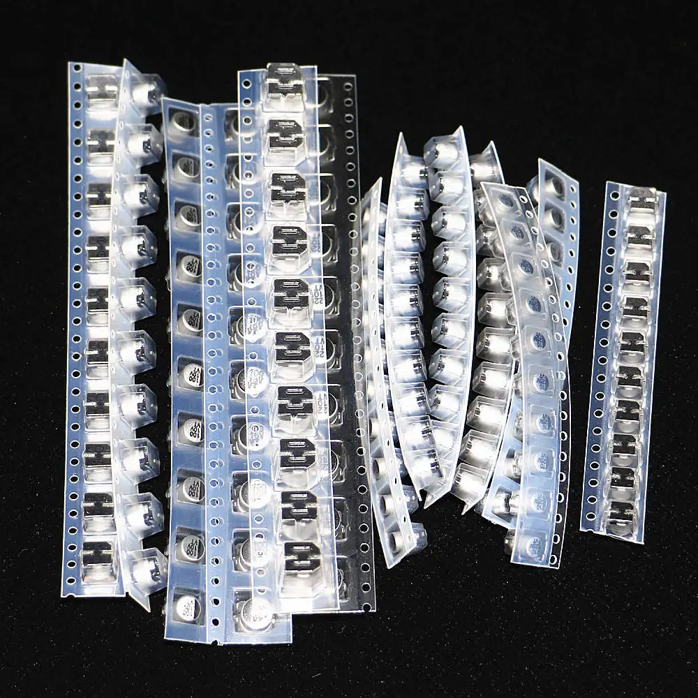 

130pcs/lot 13values x 10pcs=130pcs 1uF-220uF SMD Aluminum Electrolytic Capacitor Assorted Kit Set Samples Kit