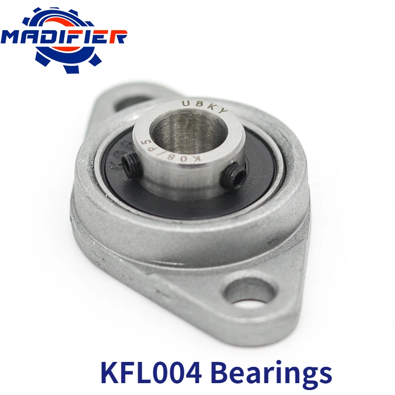 KFL004 UCFL004 FL004 20mm Bearing Zinc Alloy Miniature Bearing Pedestal Flange Bearings DIY CNC 3D Printer Parts