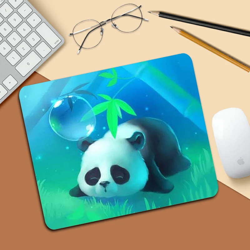 Panda bonito animal pequeno computador mousepad gamer acessórios para pc gamer completo barato jogo teclado almofada do mouse almofadas de mesa