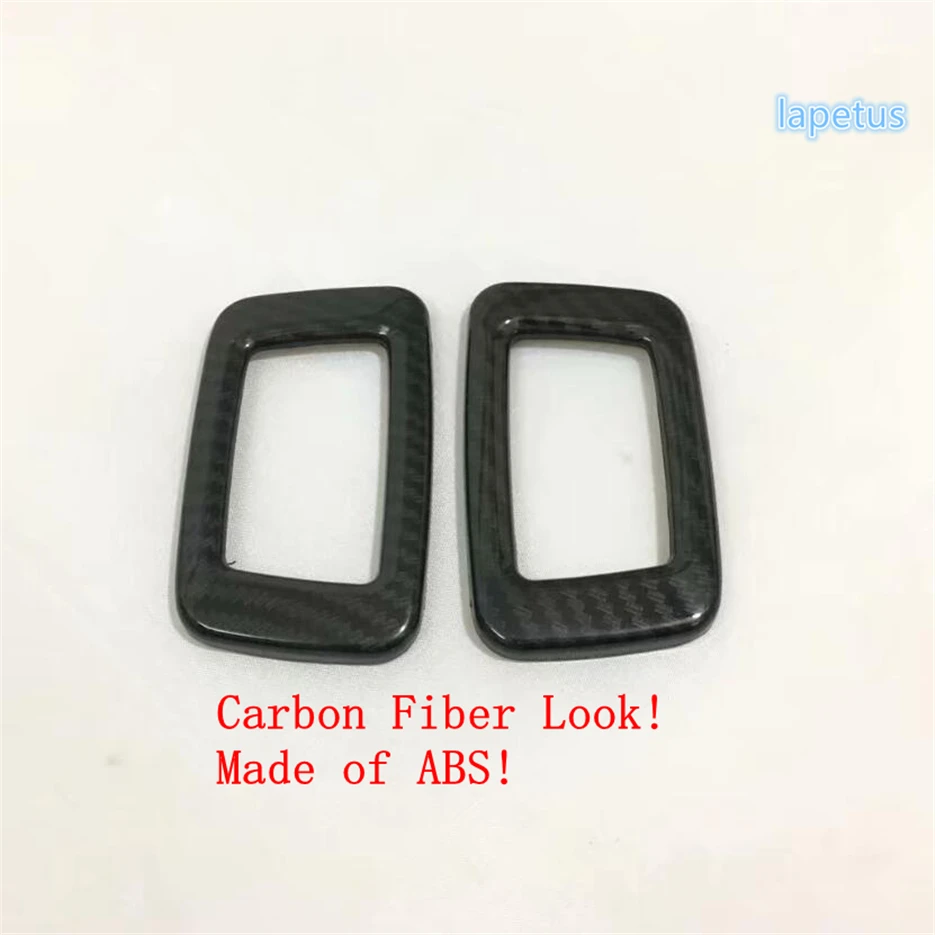 

ABS Car Front + Rear Seat Roof Reading Lights Lamps Cover Trim For VOLVO XC40 2018 - 2024 Matte / Carbon Fiber Look Accessories