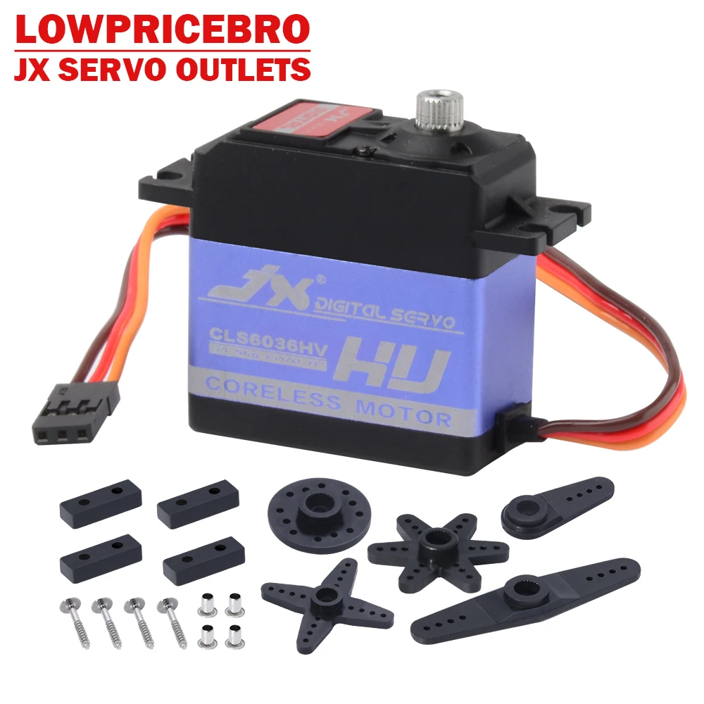 

JX CLS6036HV 35kg Coreless Digital Servo for RC Helicopter Spare Parts