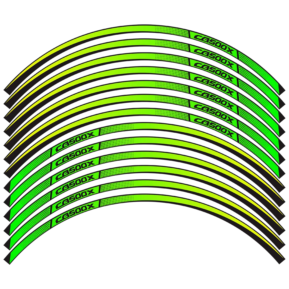 Pegatina reflectante para rueda de motocicleta, calcomanía impermeable modificada de 17 pulgadas, para Honda CB 500 X CB 500X CB500XRIM