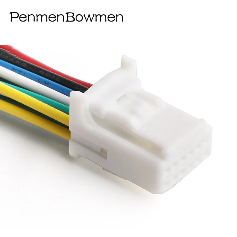 1 Zestaw 12-pinowych żeńskich złączy elektrycznych do centralnego sterowania pojazdem, wiązka przewodów do 1318774-1