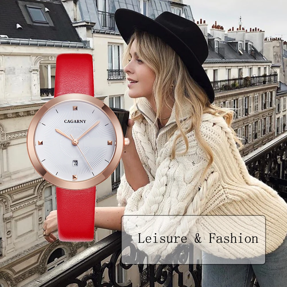 Reloj Mujer Marcas Famosas De Lujo Hot Fashion Womens Wrist Watches Auto Date Quartz Watch Women Minimalist Style Female Clock