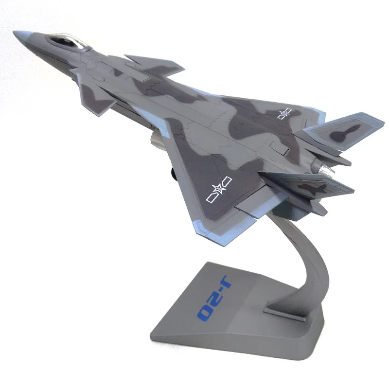 

1/72 Scale Alloy Fighter Chinese Air Force J-20 Fire Fang J20 Aircraft Model Children Kids Gift for Collection Home Decoration