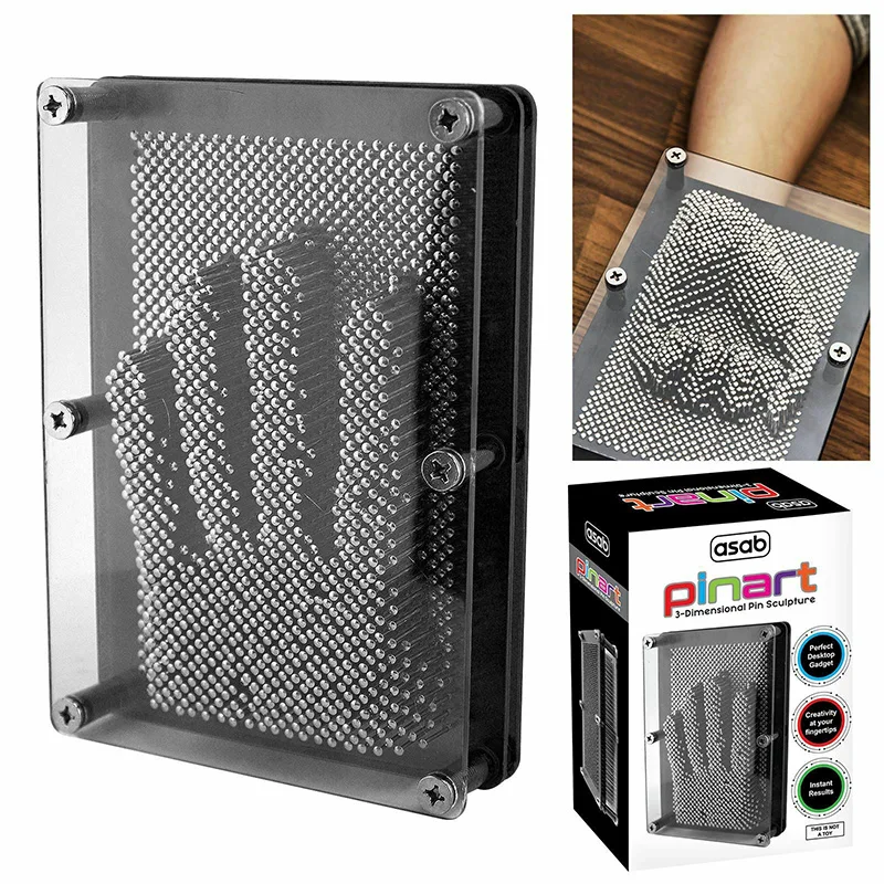 New 3D Needle Carving Handprint Fingerprint Kids Birthday Gift Educational Toy