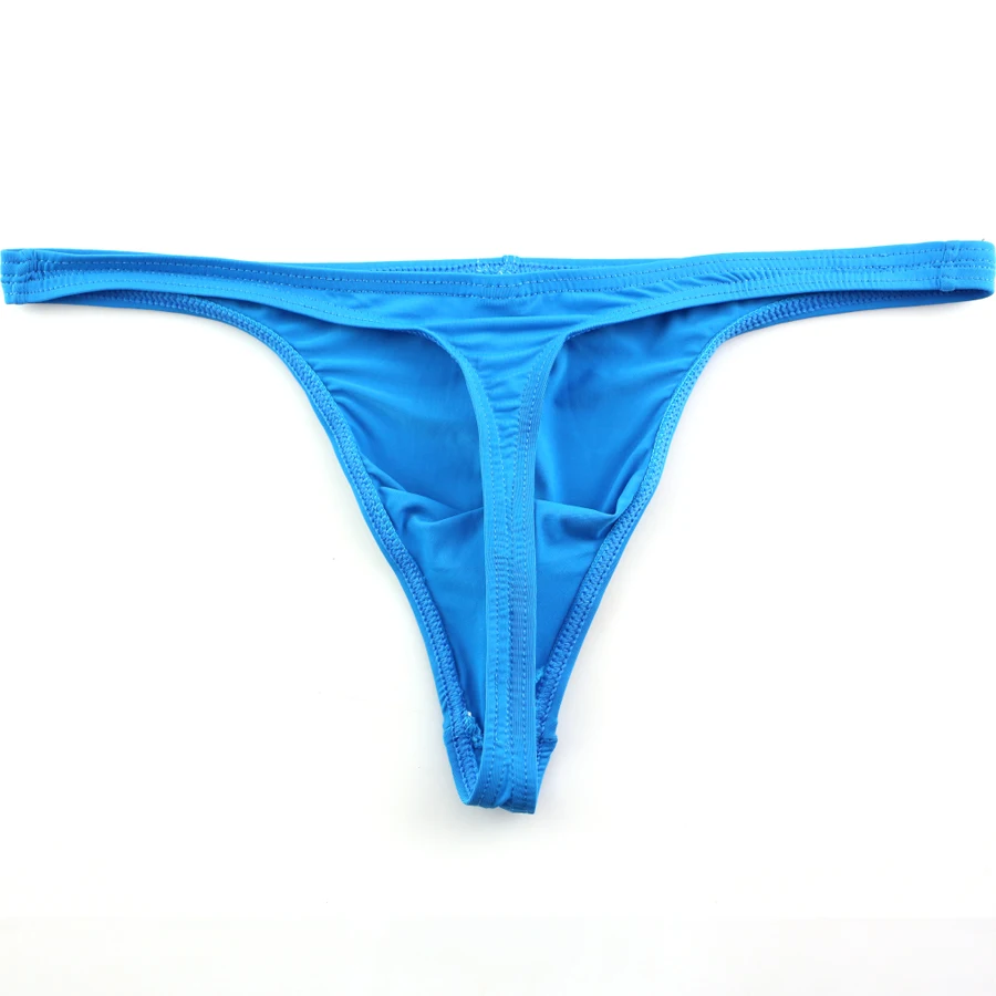 ملابس داخلية مثيرة للرجال المثليين ثونغ وسلسلة G من الحرير الجليدي الناعم حزام رياضي مثير للقضيب سراويل داخلية Tanga Hombre Mankini HT026