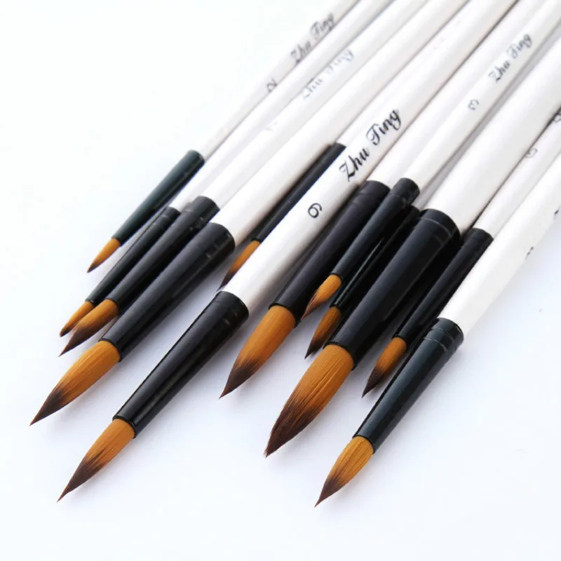 

Art Paint Brush Oil Watercolor Gouache Painting Brush Nylon Painting Brushes Art Supply Pinceles Para Acrilico Y Oleo