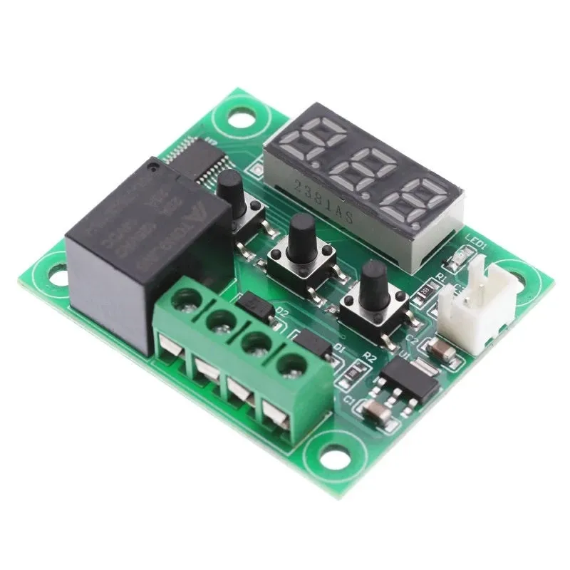 1PCS 12V digital Temperature thermostat Temperature controller sensor relay switch housing -50℃-110℃ W1209